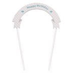 Baner urodzinowy na tort Happy Birthday korona