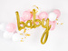 Balon foliowy napis  Baby złoty 73,5x75,5cm