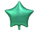 Balon foliowy gwiazda zielona matowa 19cali 48cm
