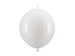 Balony lateksowe białe z łącznikiem 33cm 20szt