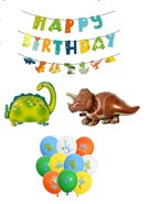 Zestaw dekoracyjny dinozaury balony girlanda 8szt