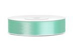 Tasiemka wstążka satynowa miętowa 12 mm 25m