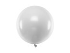 Balon lateksowy srebrny 60cm okrągły