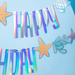 Baner papierowy Happy Birthday Ocean 240x17cm