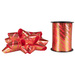 Zestaw do dekoracji prezentów czerwony w paski