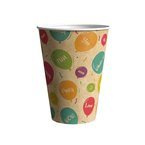 Kubeczki papierowe kraft Baloniki 200ml 12szt