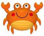 Balon foliowy pomarańczowy krab 24cale