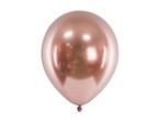 Balony glossy różowe złote 46cm 5szt