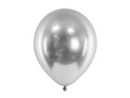 Balony lateksowe glossy srebrne 30cm 10szt