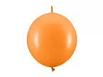 Balony lateksowe pomarańczowe z łącznikiem 28cm 20szt