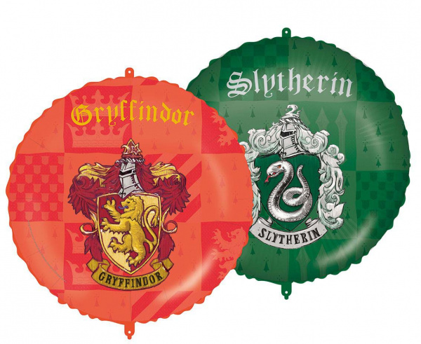 Balon foliowy okrągły Harry Potter zielono czerwony 