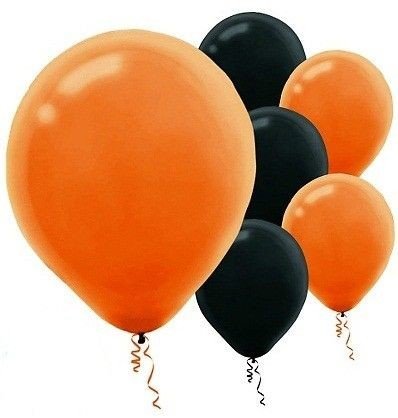 Bukiet balonów na Halloween ze wstążką12szt 