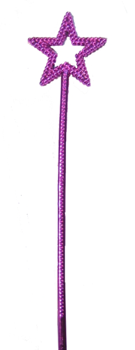 Różdżka plastikowa różowa Gwiazdka 33cm